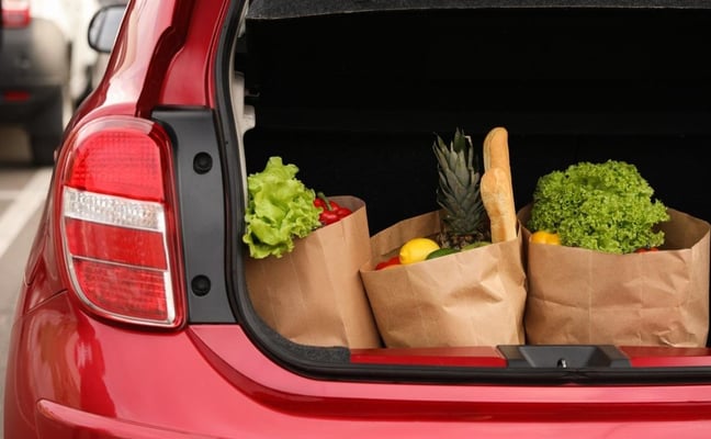 Fresh groceries ready for delivery to your North Georgia cabin