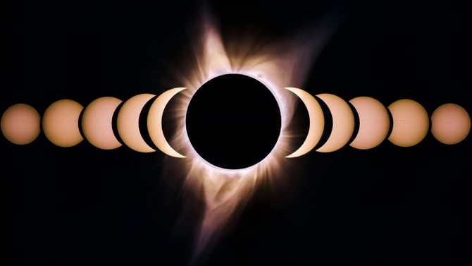 Frog Eats Moon During Total Solar Eclipse